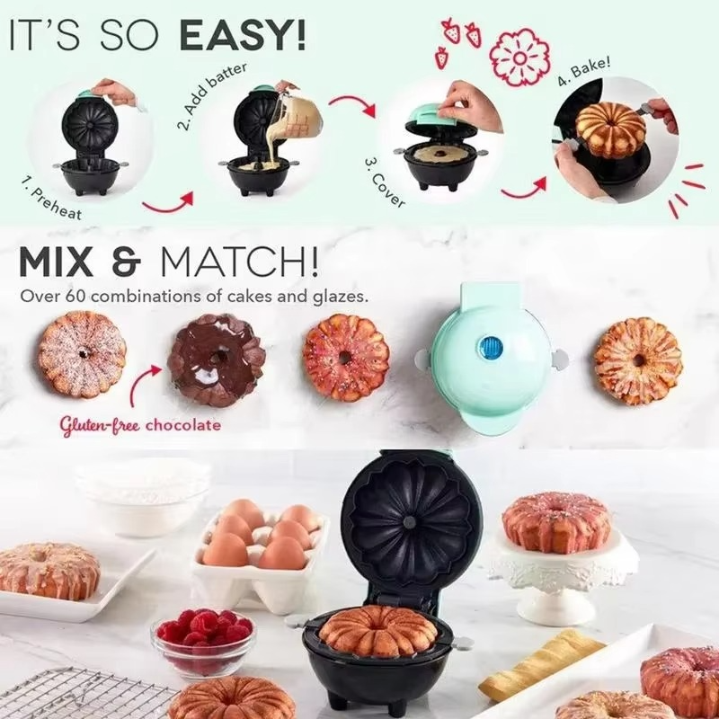 Mini Bundt Cake Pan - No Oven Required
