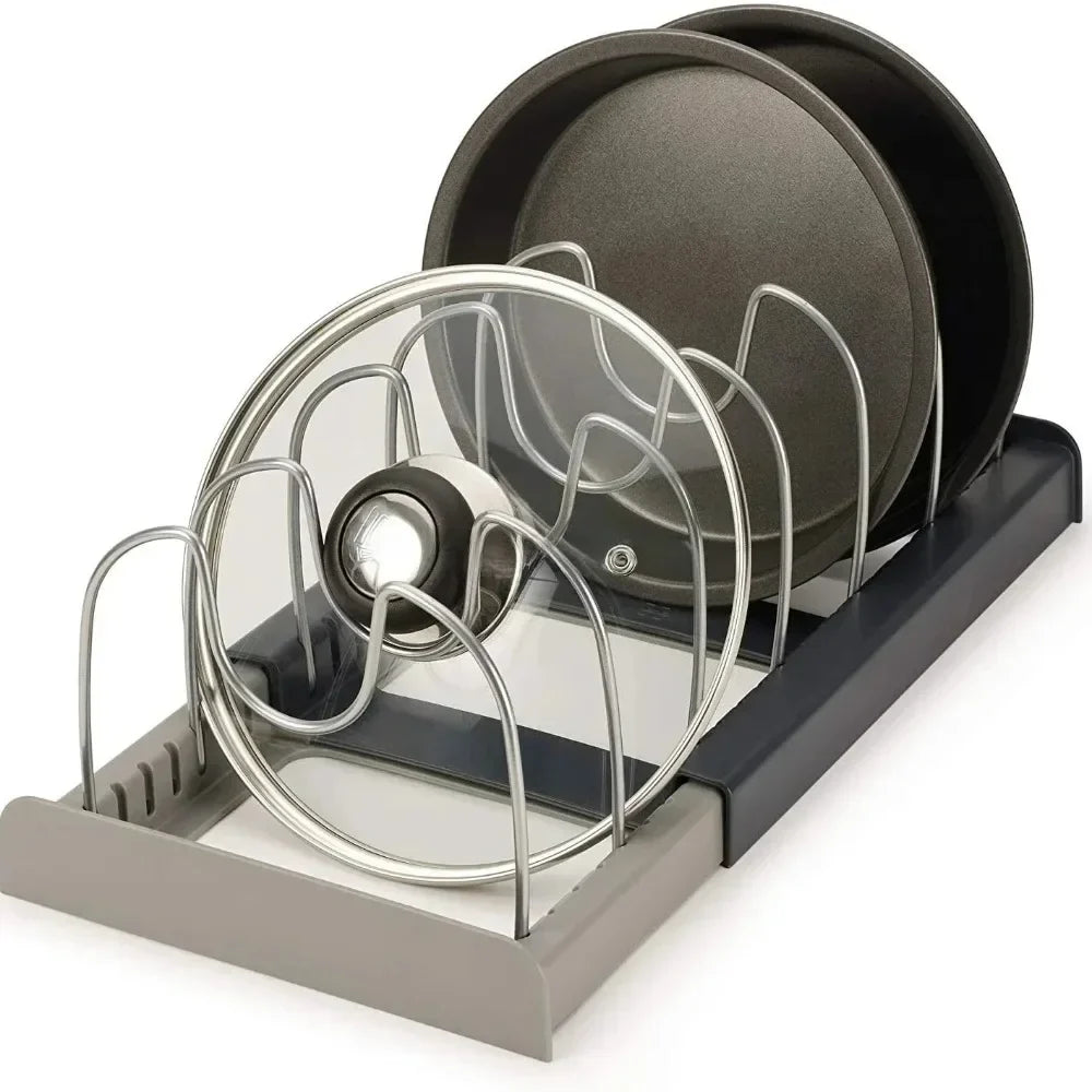 Expandable Pot Lid Holder and Pan Organizer
