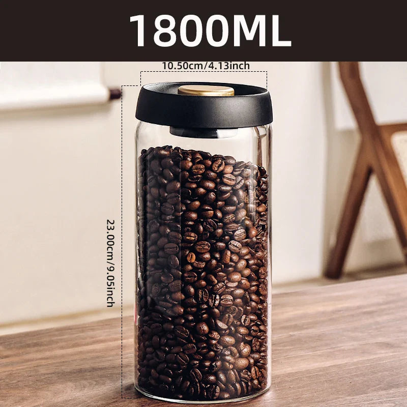 Borosilicate Glass Vacuum Storage Jar