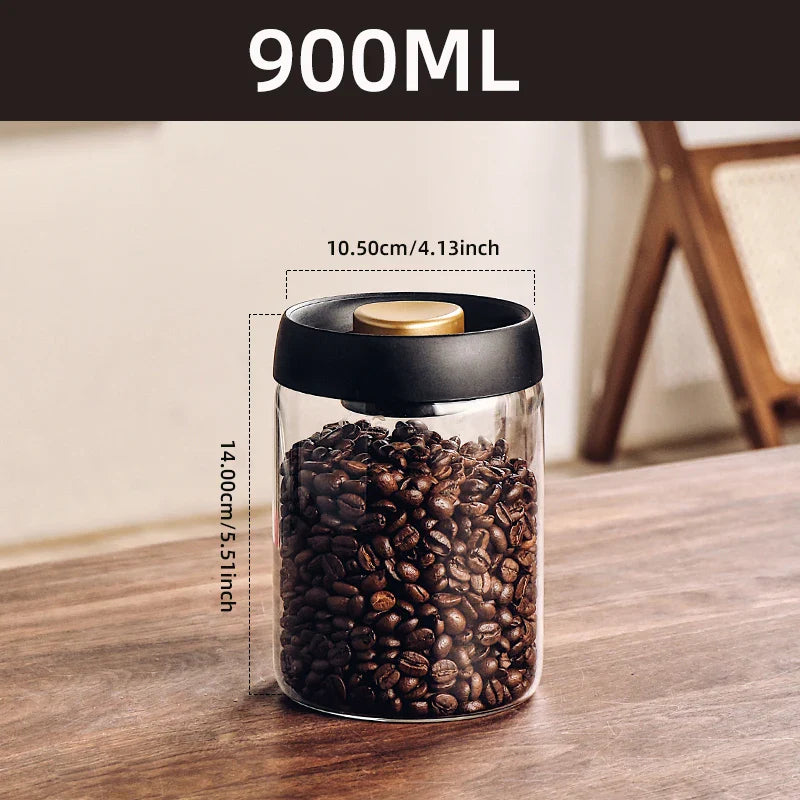 Borosilicate Glass Vacuum Storage Jar