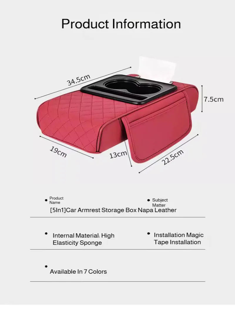 5-in-1 Car Armrest Organizer