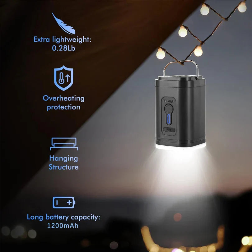 USB-C Mini Air Pump with 5 Nozzles – 200 L/min Flow Rate