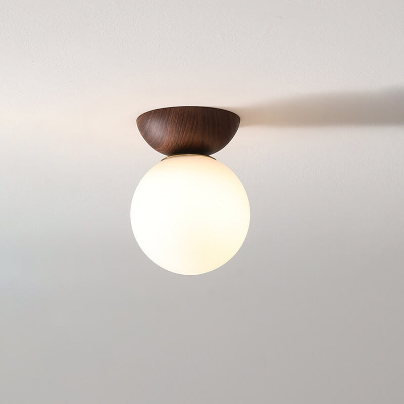 Glass Sphere Ceiling Lamp