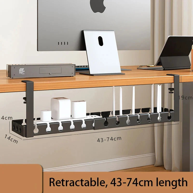 Under-Desk Cable Management Tray