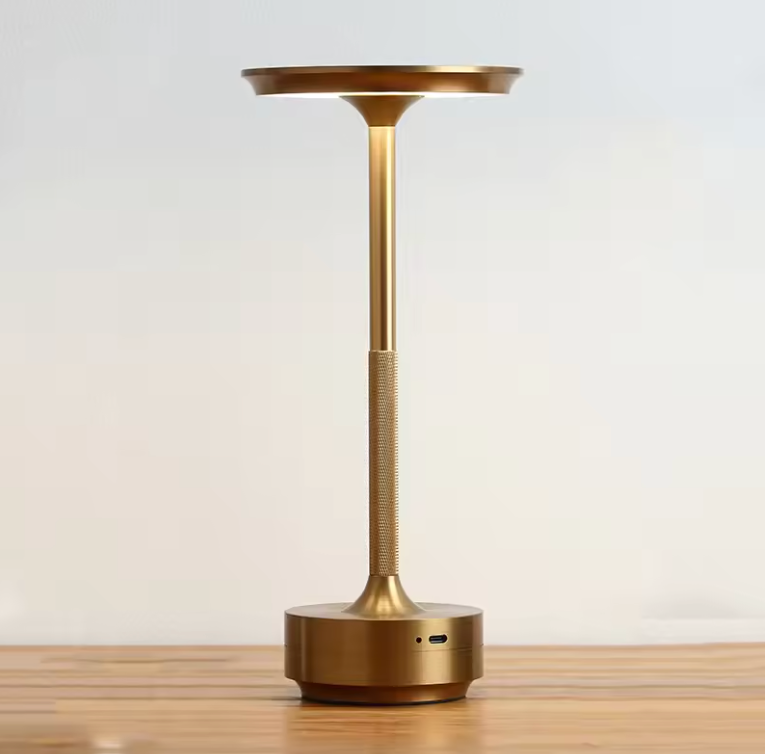 Wireless LED Desk Lamp with Touch Dimmer – Aluminum, IP44