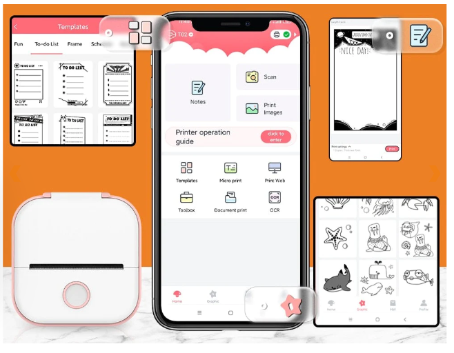 50% OFF | Mini-Printer™ + Free Printing Paper - The Printer that Never Needs Ink!