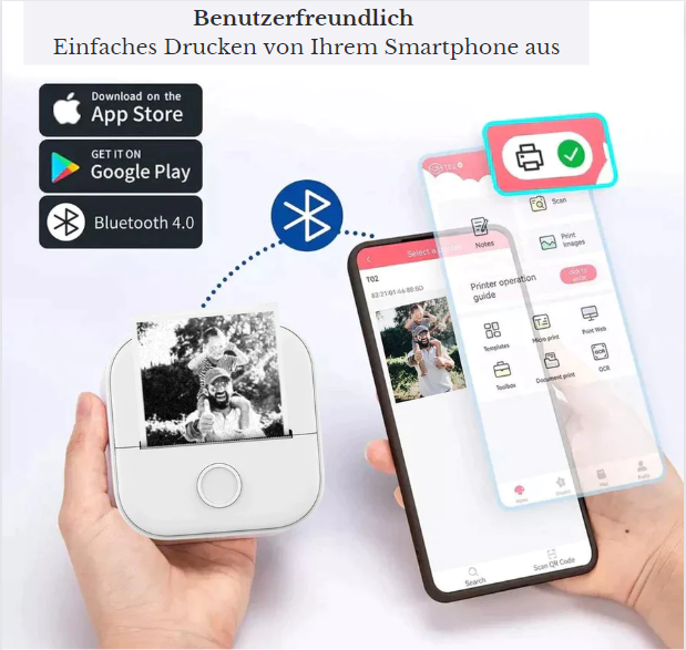 50% OFF | Mini-Printer™ + Free Printing Paper - The Printer that Never Needs Ink!