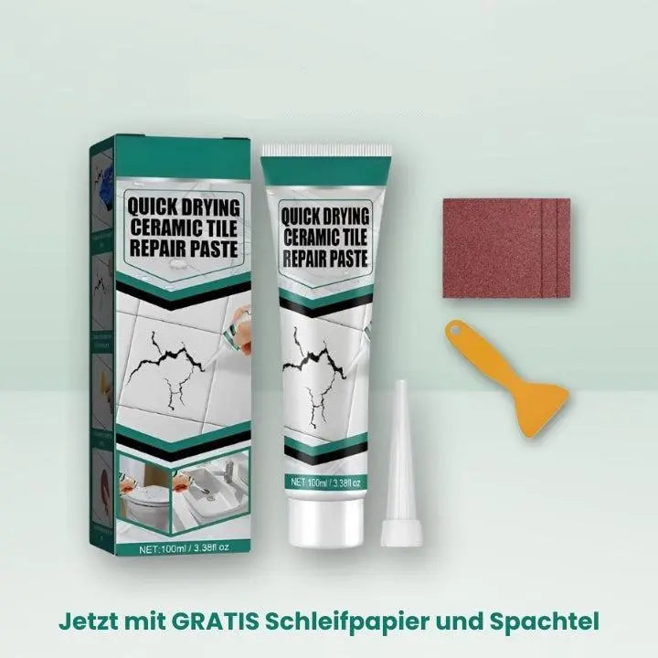 Fast-drying ceramic repair paste
