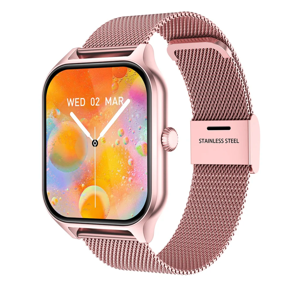 Stylish Women's Smartwatch – Complete Health Monitoring & Extended Battery