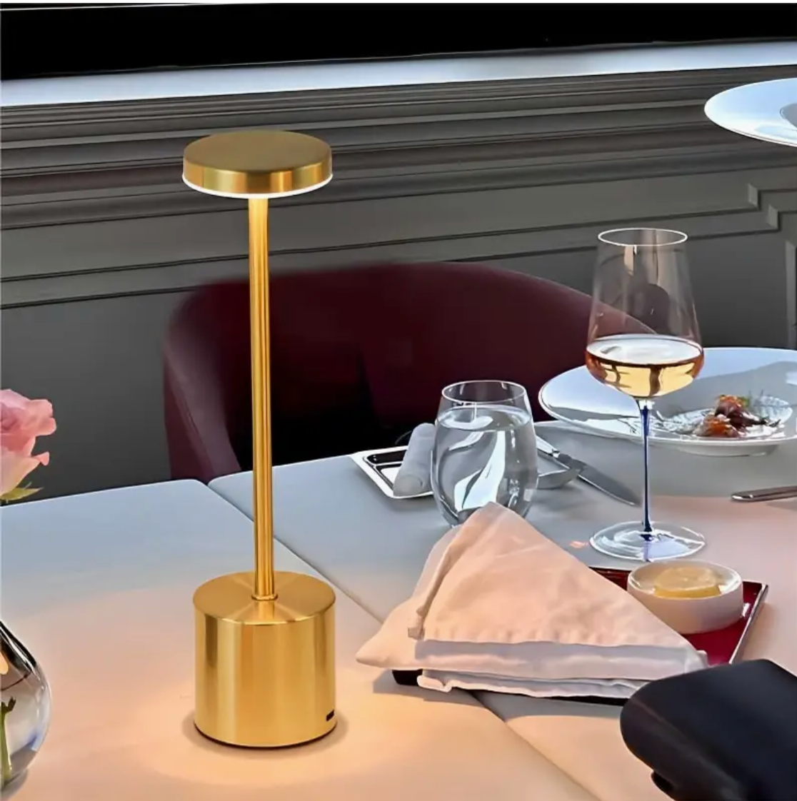 LumiShine - Wireless USB Rechargeable LED Desk Lamp with 3 Colors