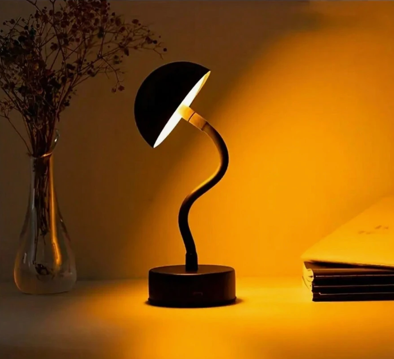 Wireless Dimmable LED Battery Table Lamp FlexLamp - Modern Touch Control | Living Room | Reading Lamp | Bedside Lamp