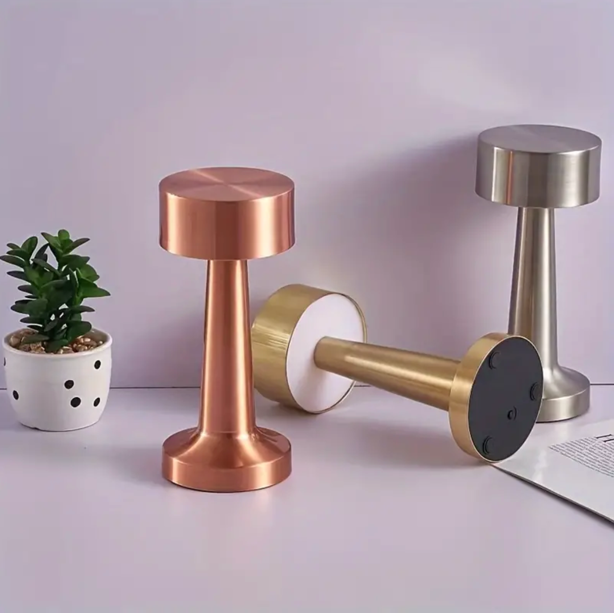 Wireless Dimmable LED Rechargeable Table Lamp ModernArt - Modern Touch Control | Living Room | Reading Lamp | Bedside Lamp