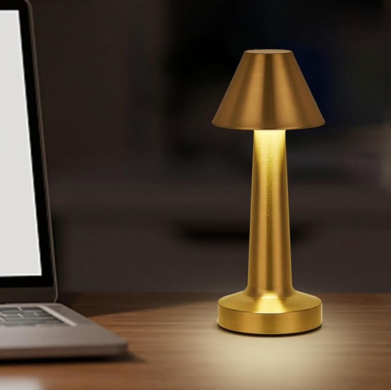 Wireless Dimmable LED Battery Table Lamp LuxLamp - Modern via Touch | Living Room | Reading Lamp | Bedside Lamp