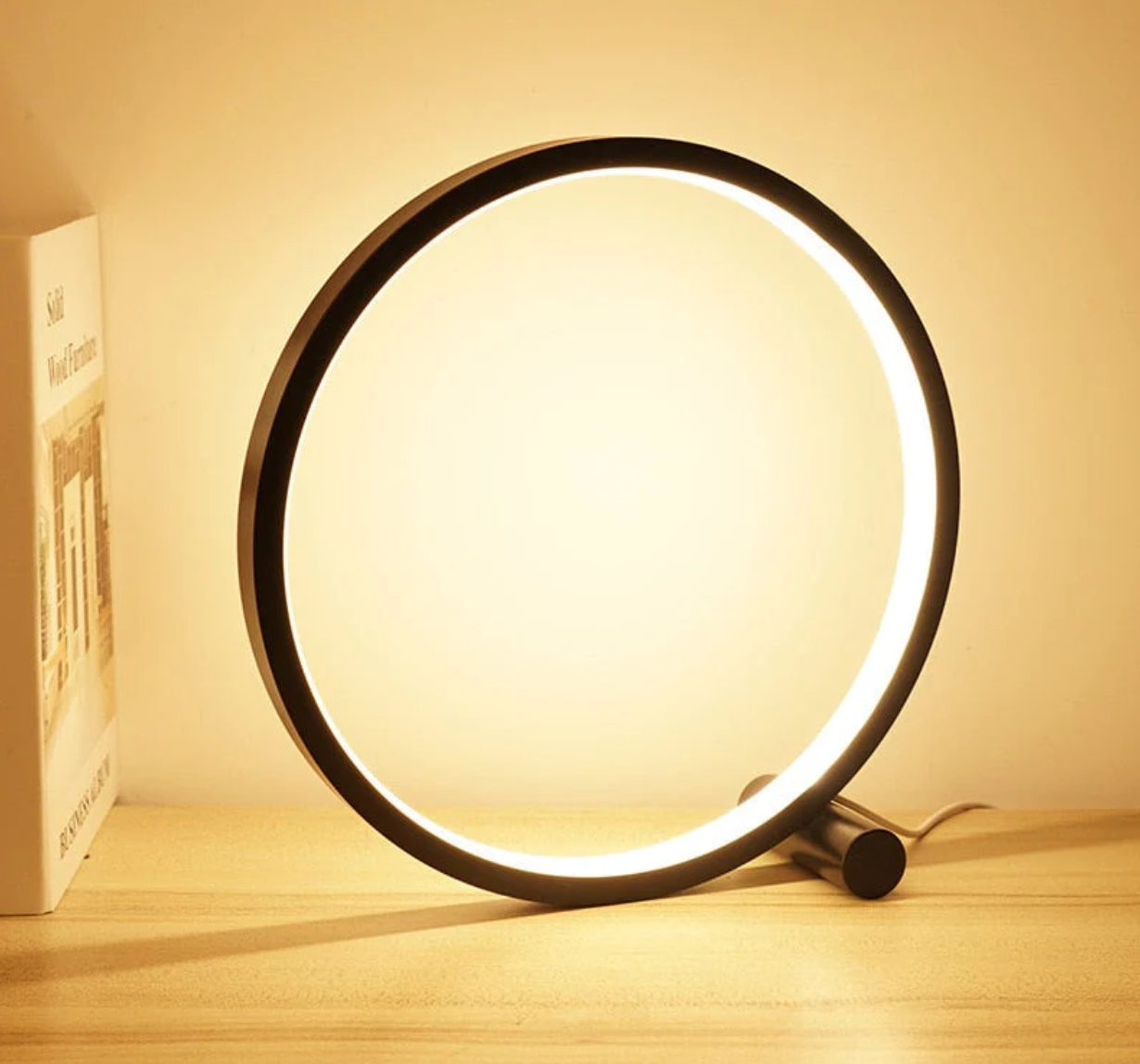 LightCircle - Minimalist Table Lamp with Touch and Dimming Function
