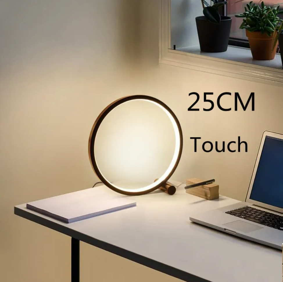 LightCircle - Minimalist Table Lamp with Touch and Dimming Function