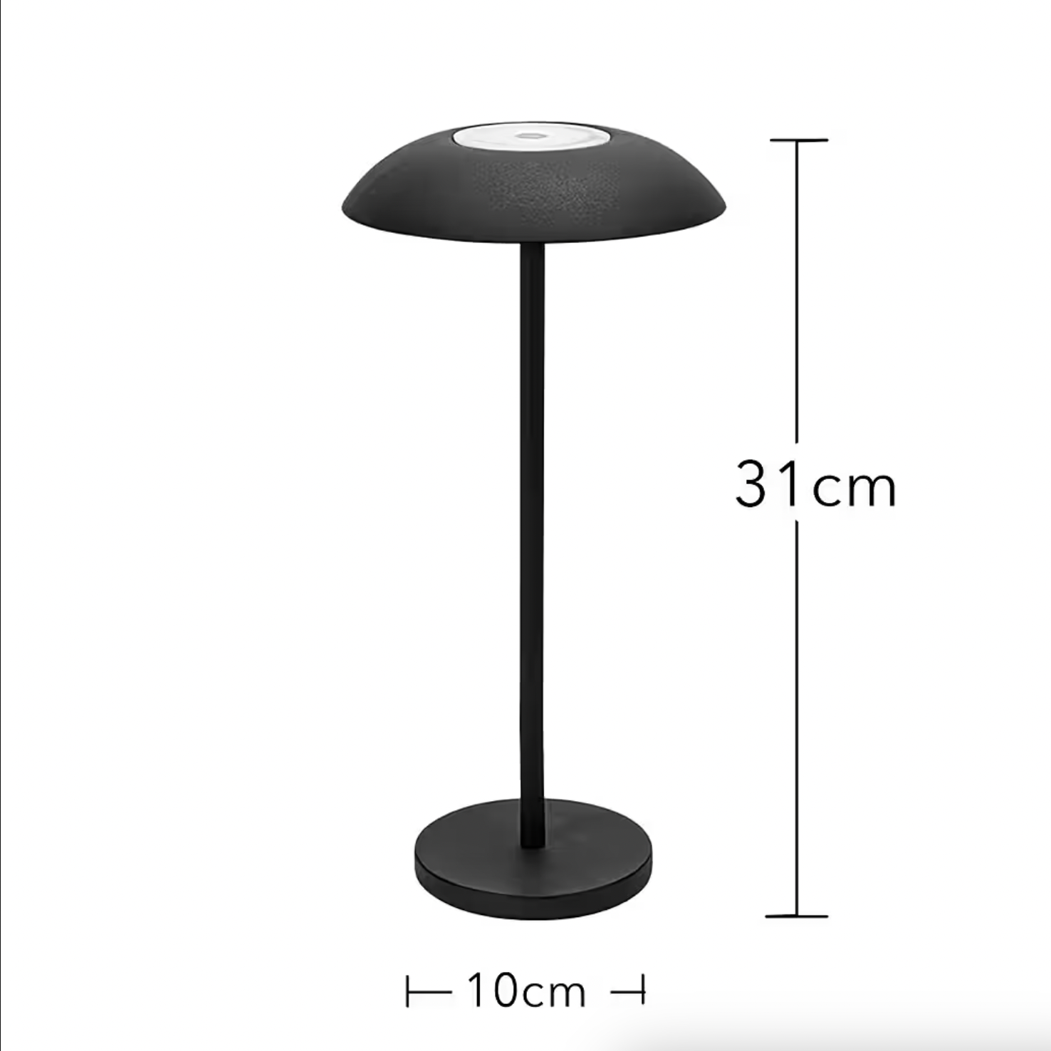 Wireless Modern LED Table Lamp JamieGlow - Dimmable via Touch | USB | Living Room | Bedside Lamp