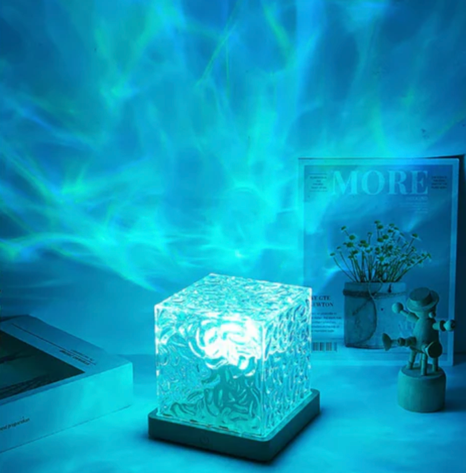 Wireless USB Relaxation Table Lamp Magic Wave Lamp - 16 glowing colors with remote control