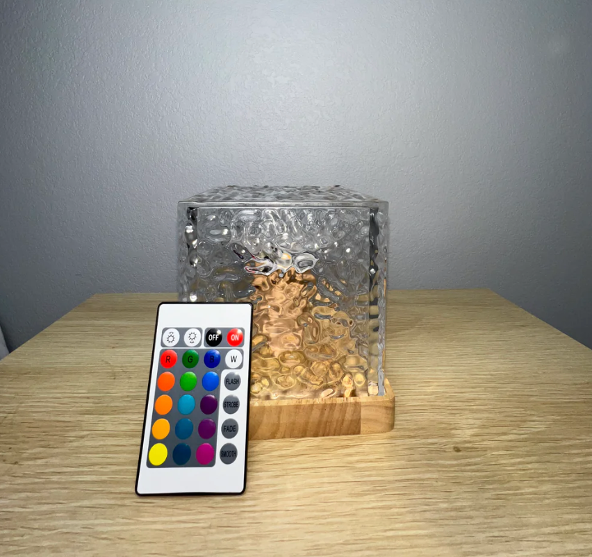 Wireless USB Relaxation Table Lamp Magic Wave Lamp - 16 glowing colors with remote control