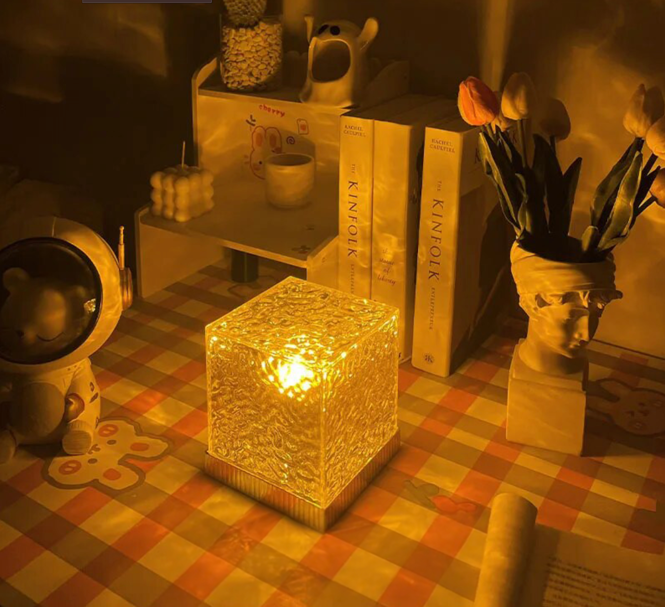 Wireless USB Relaxation Table Lamp Magic Wave Lamp - 16 glowing colors with remote control