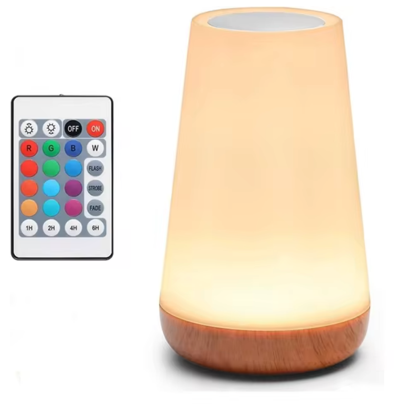 LumiSleep - USB Rechargeable Wireless Bedside Lamp with Dimmable Touch (Including 13 Colors + Remote Control)