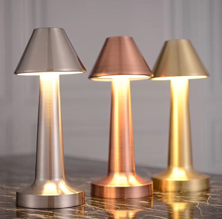 Wireless Dimmable LED Battery Table Lamp LuxLamp - Modern via Touch | Living Room | Reading Lamp | Bedside Lamp