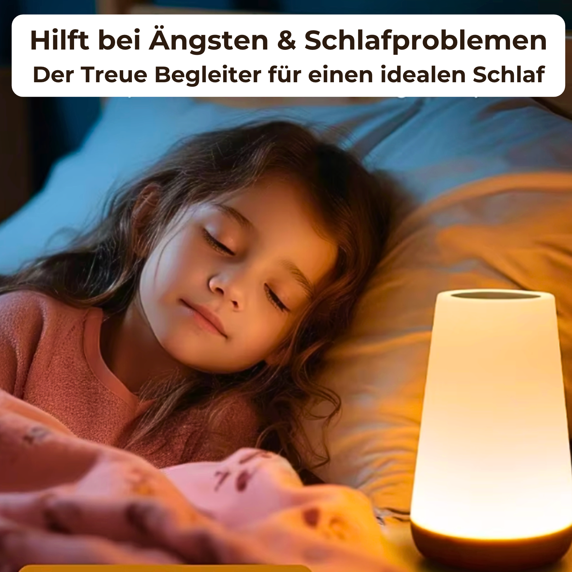 LumiSleep - USB Rechargeable Wireless Bedside Lamp with Dimmable Touch (Including 13 Colors + Remote Control)