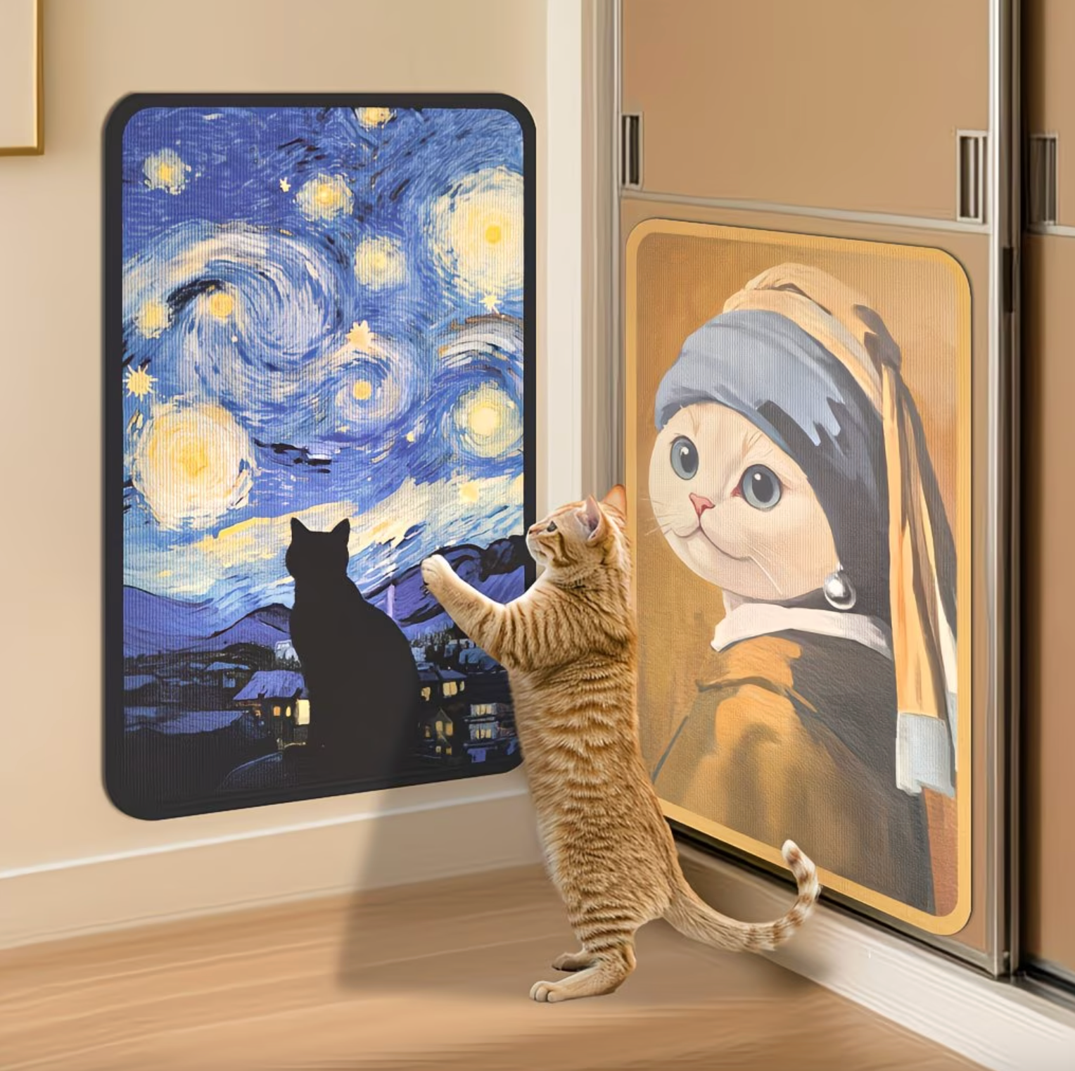 Artistic Cat Scratching Board