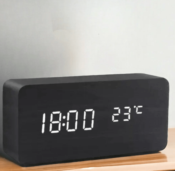Voice-Activated LED Clock for Any Room - LumaWood Design