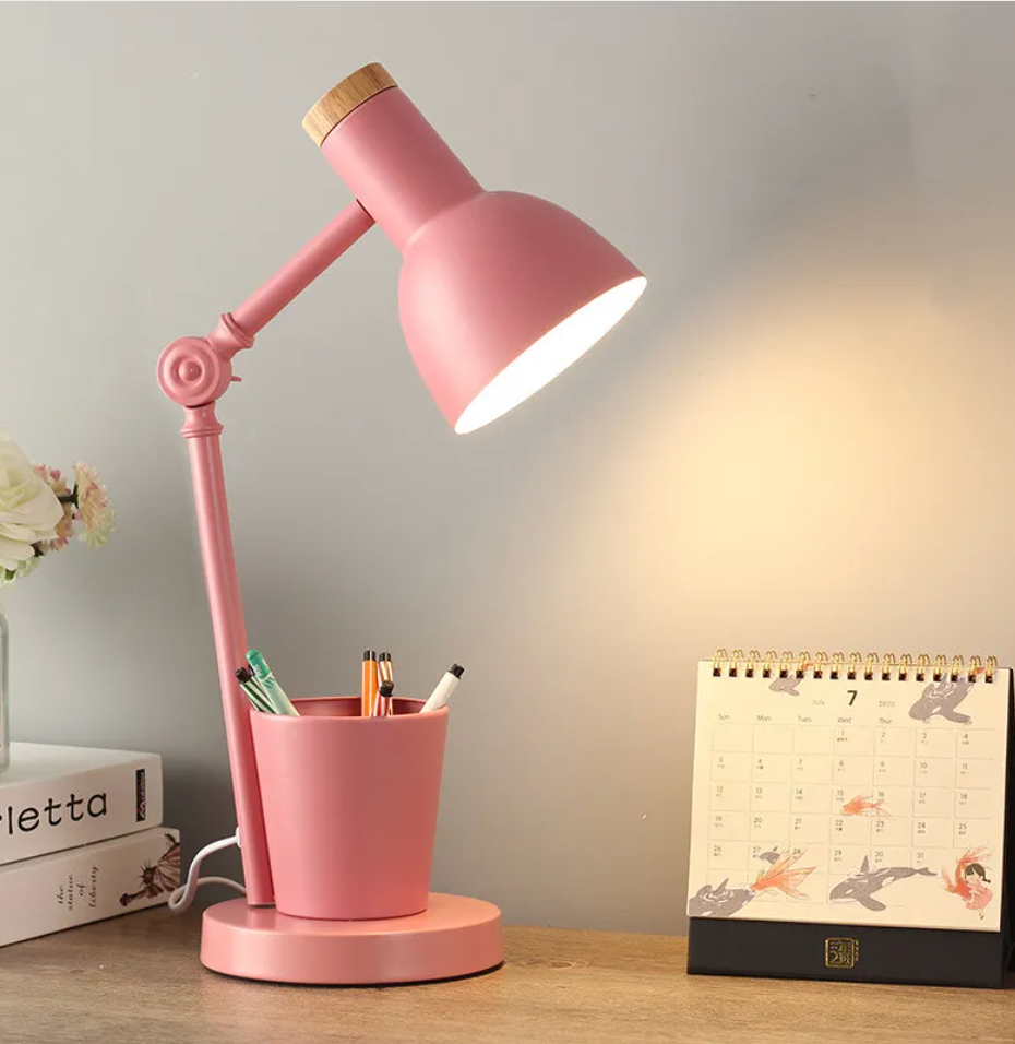 Lily Desk Lamp - Nordic Yellow Table Lamp - Adjustable Light