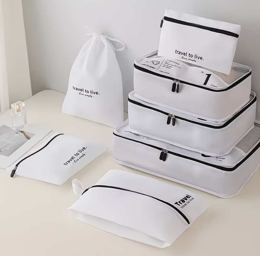 Water-Resistant 7-Piece Luggage Organizer Set