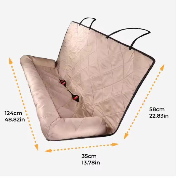 Waterproof and Scratch-Resistant Dog Lounge for Back Seat