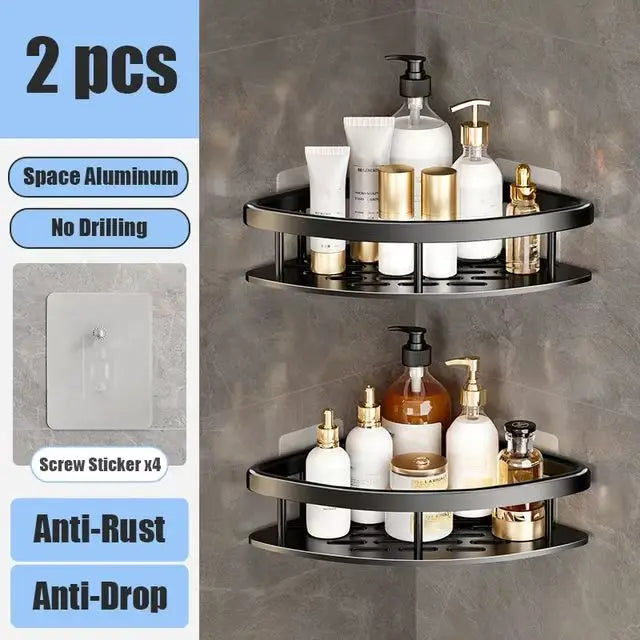Aluminum Shower Shelf for Easy Installation Without Drilling