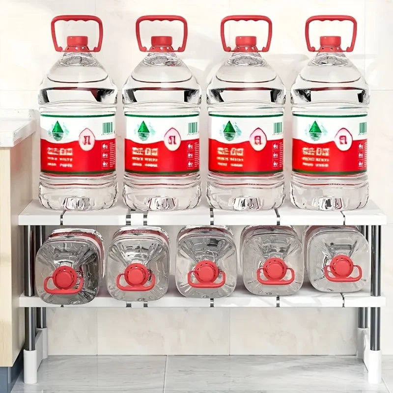 Expandable Under-Sink Organizer for Kitchen