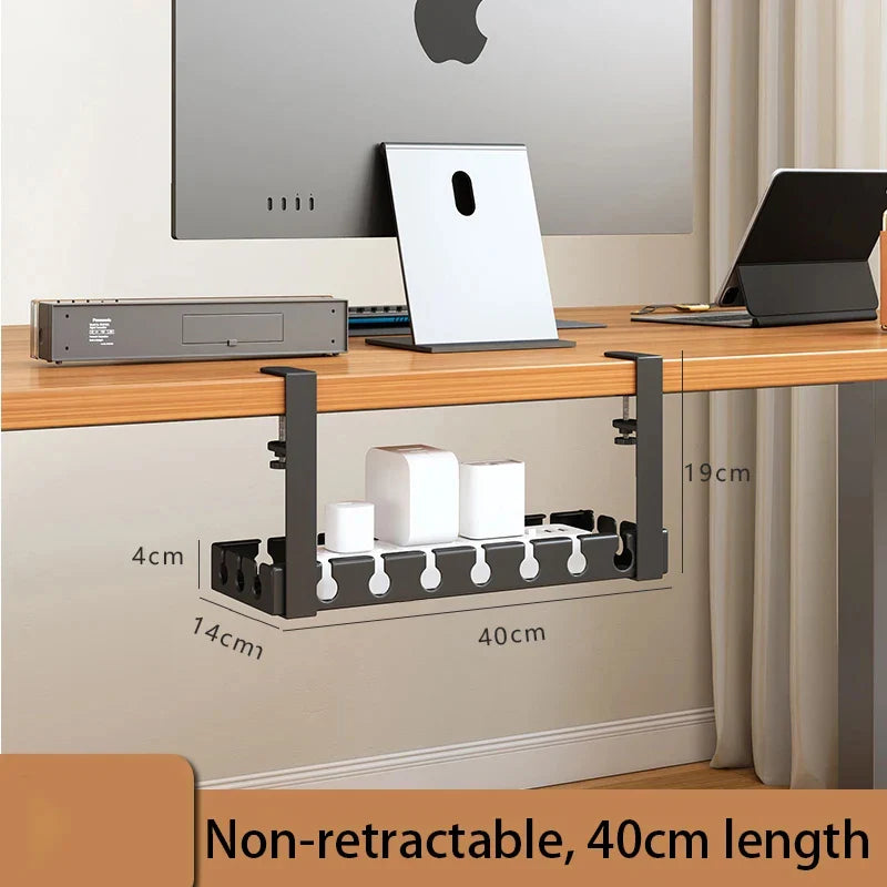 Under-Desk Cable Management Tray