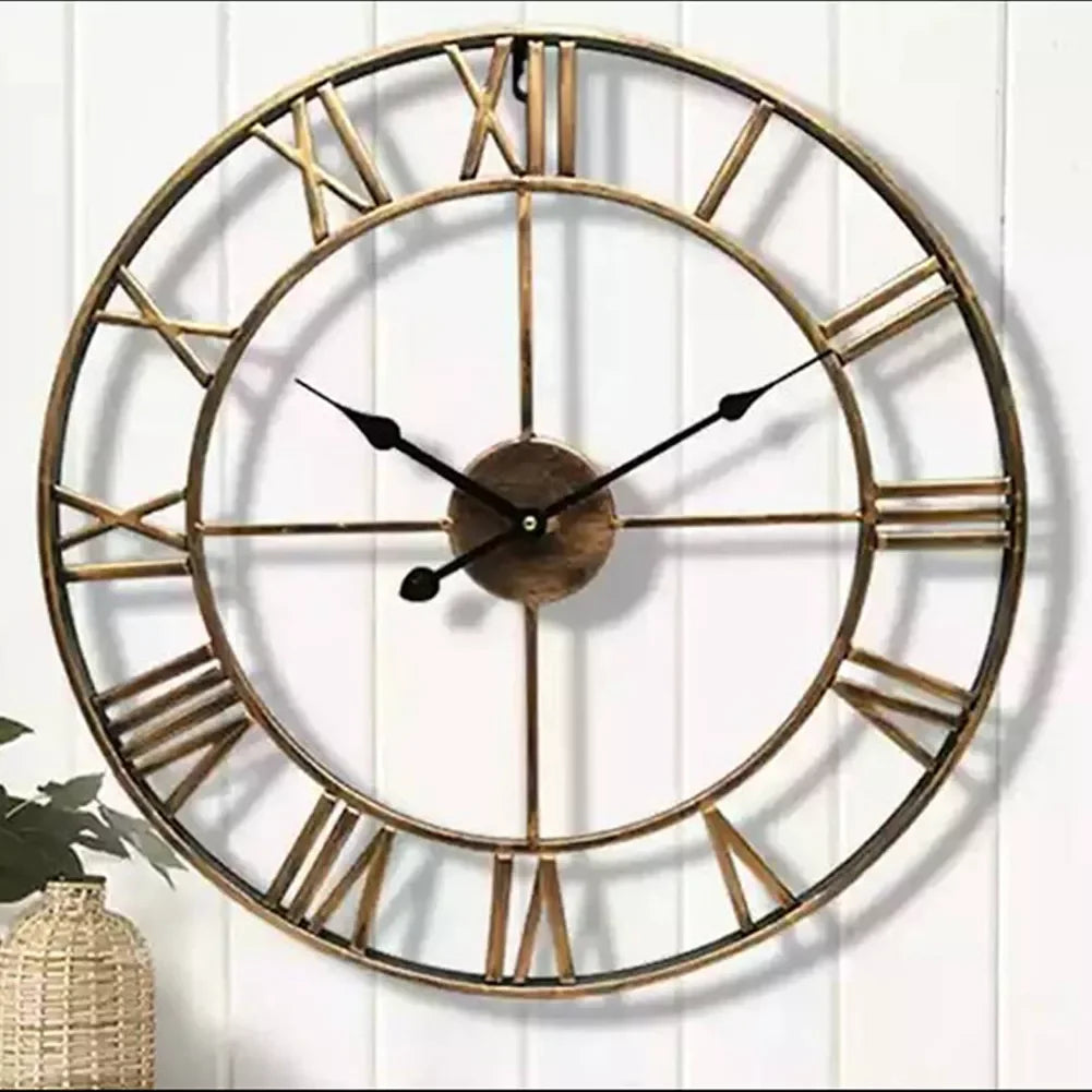 Contemporary 3D Clock with Roman Numerals for Modern Home Decoration