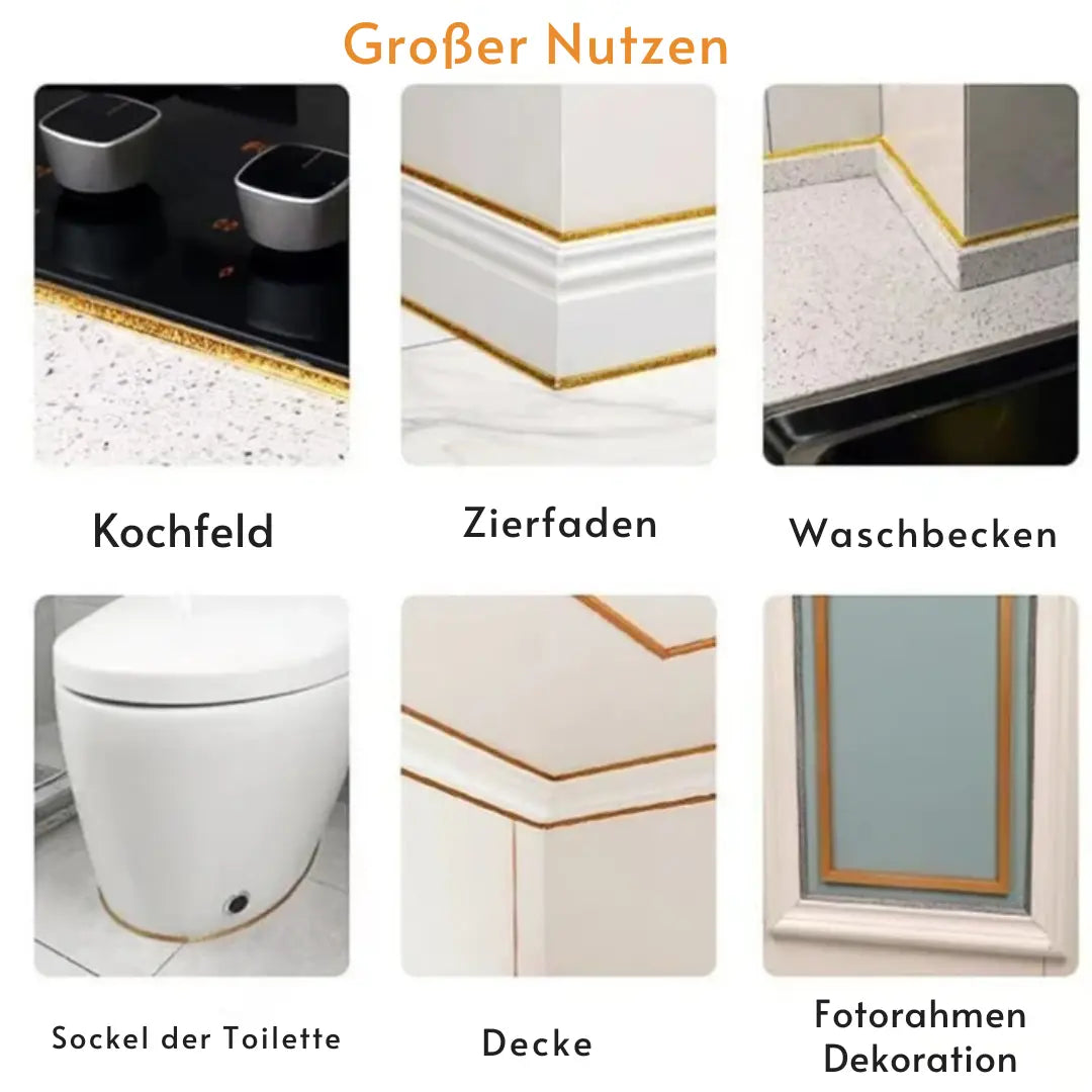Self-Adhesive Sealing Tape for Flawless Tile Edges