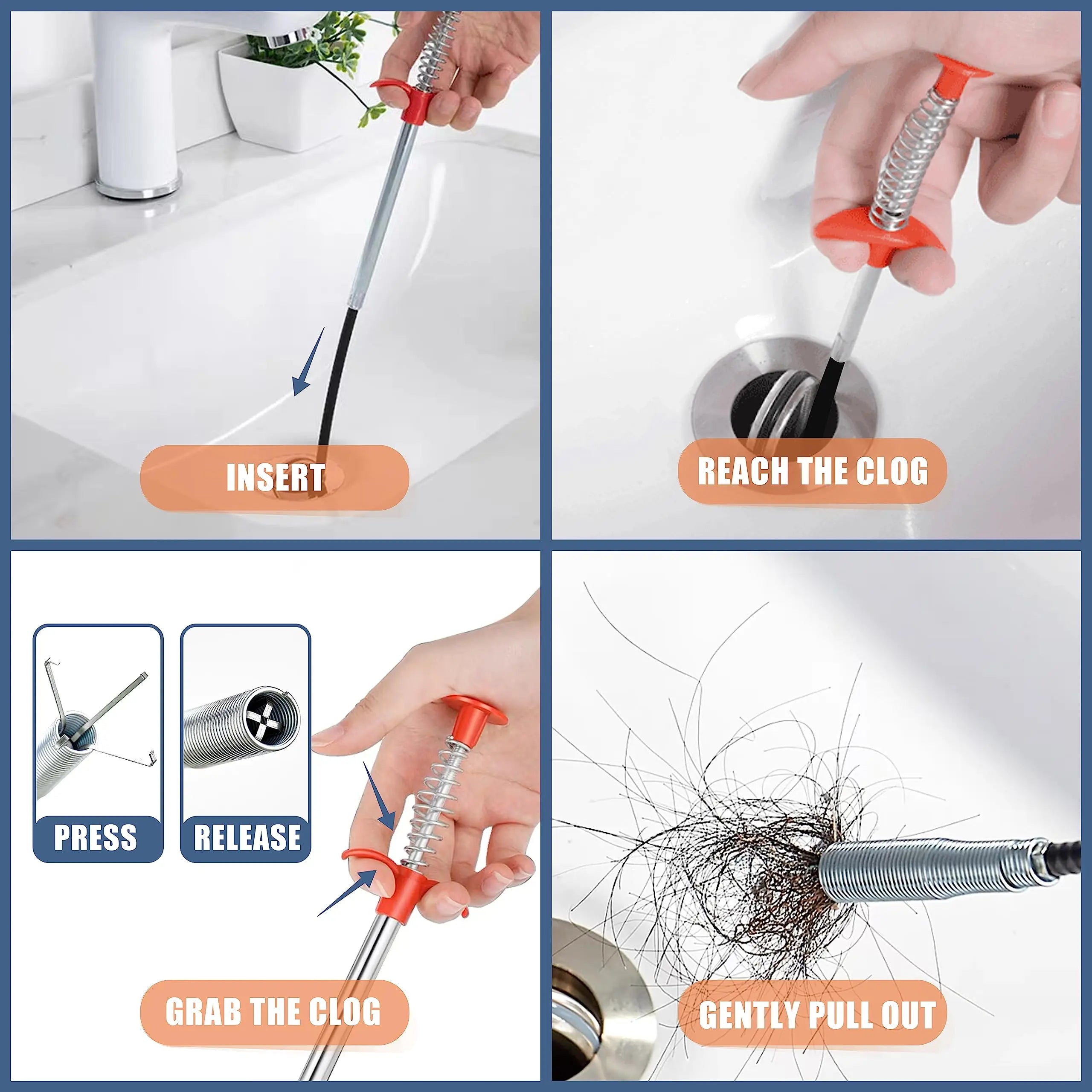9-Piece Drain Cleaner Set