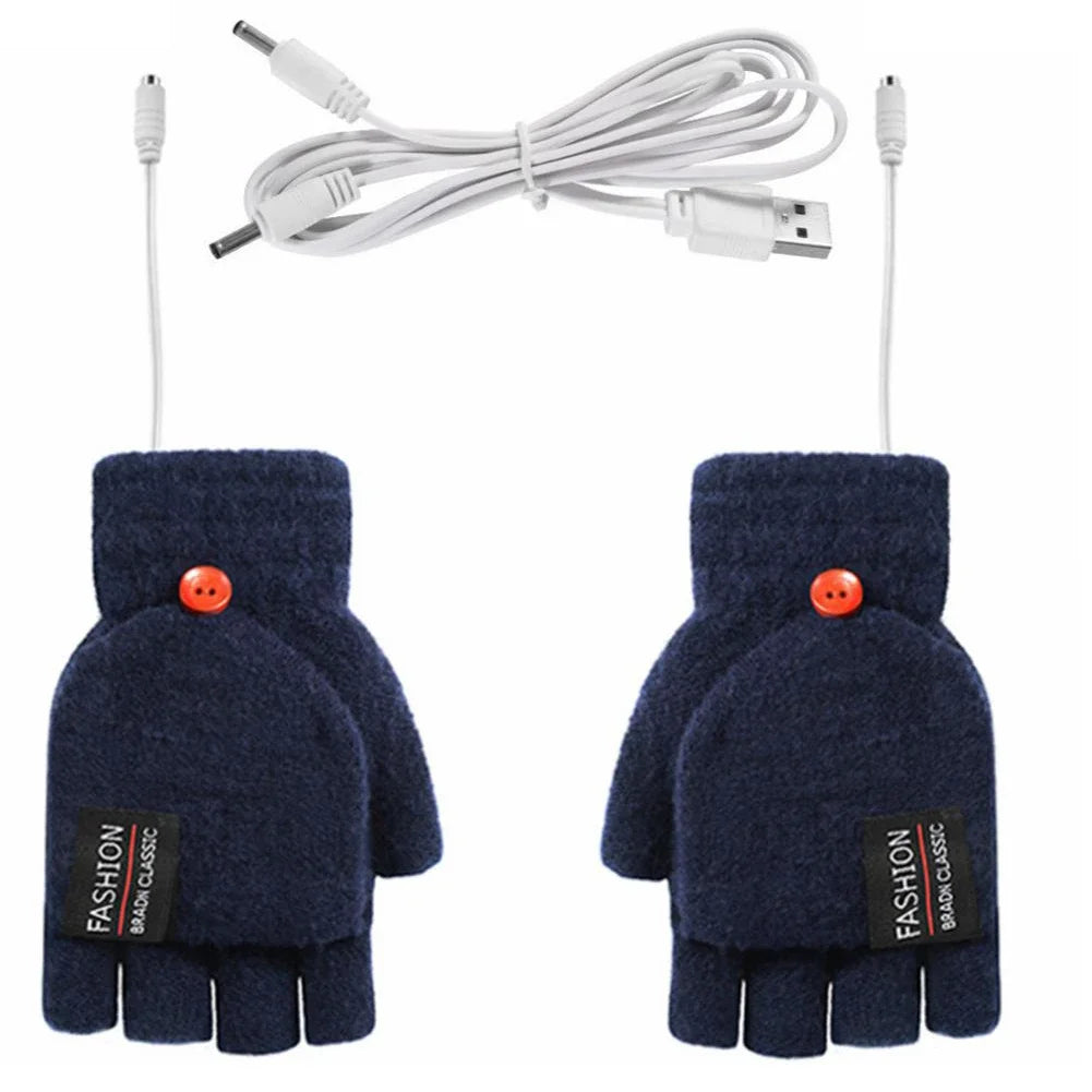 USB Rechargeable Heated Gloves with Three Heat Levels