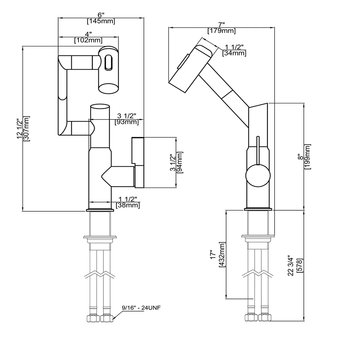360° Faucet with LED Temperature Display