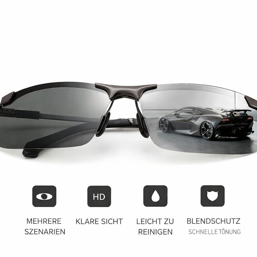 Solar Eye Protection with Glare-Free Vision in Any Light Conditions