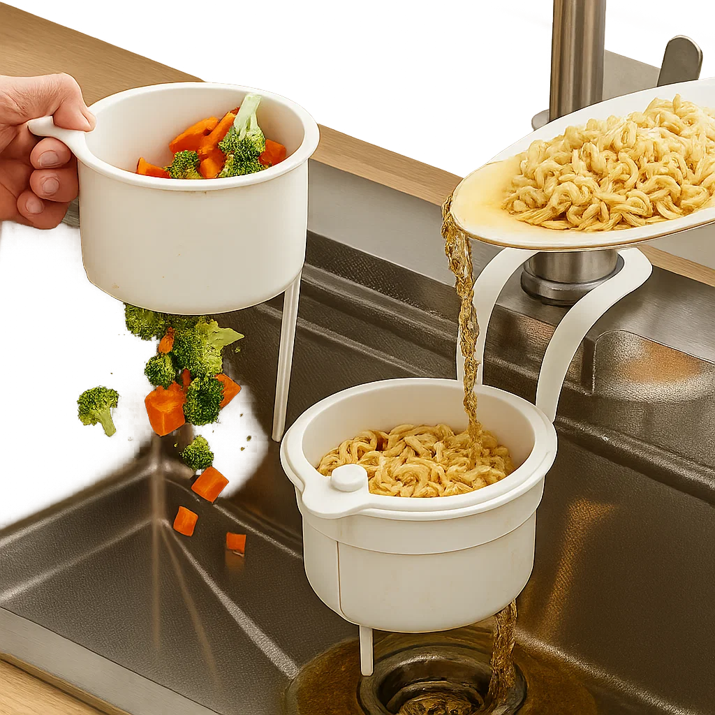 Sink Drying Basket | Drain Storage | Fresh & Odorless | FlowEase