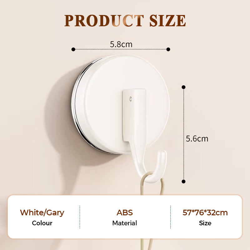 Set of 3 No-Drill Suction Hooks