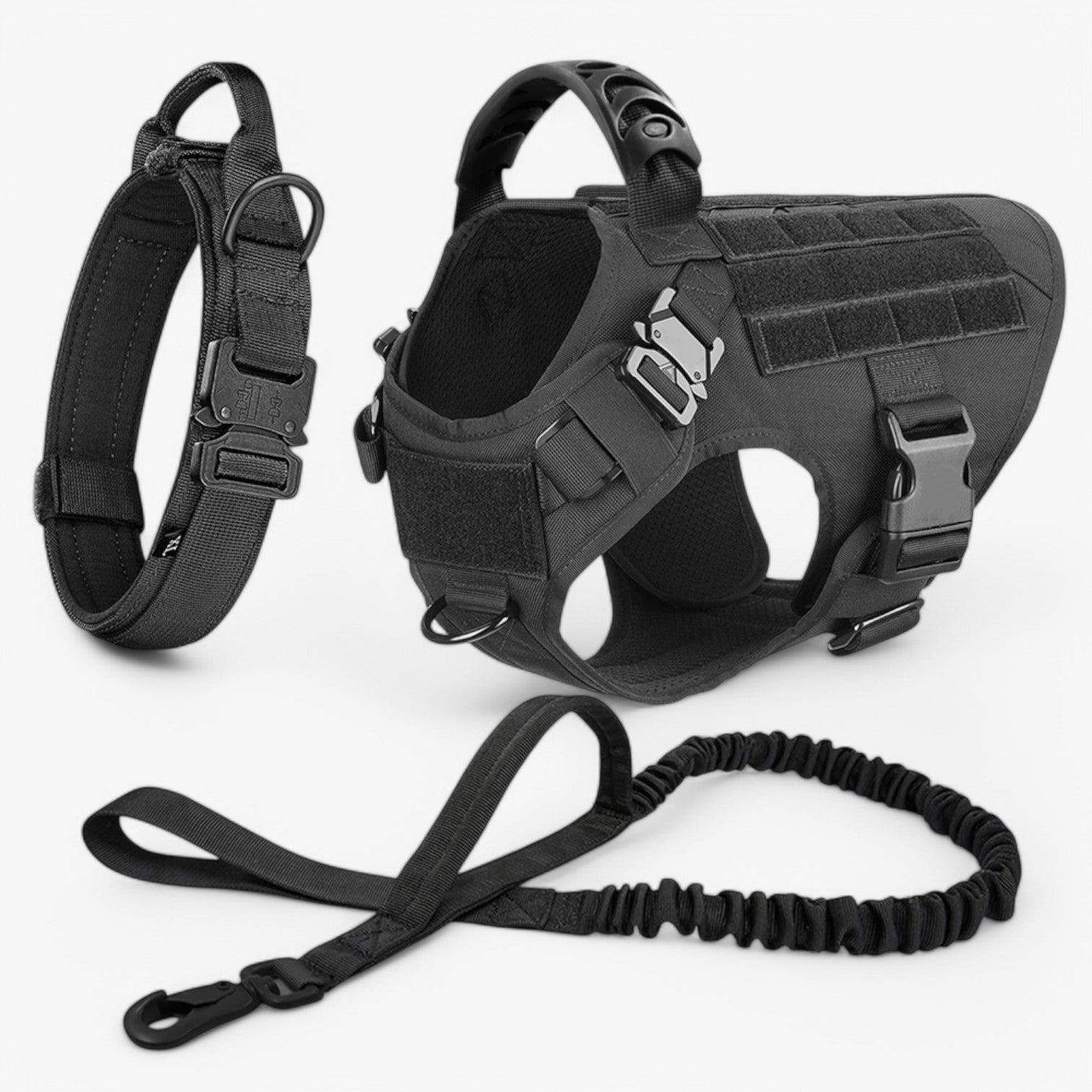 Tactical Training Vest for Dogs with Quick Release Military-Grade Harness