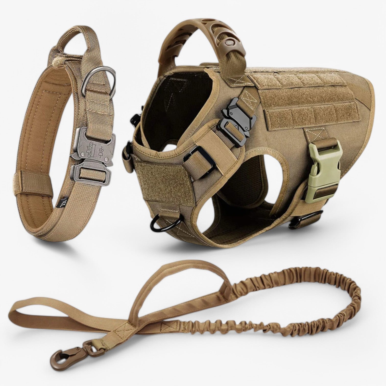 Tactical Training Vest for Dogs with Quick Release Military-Grade Harness