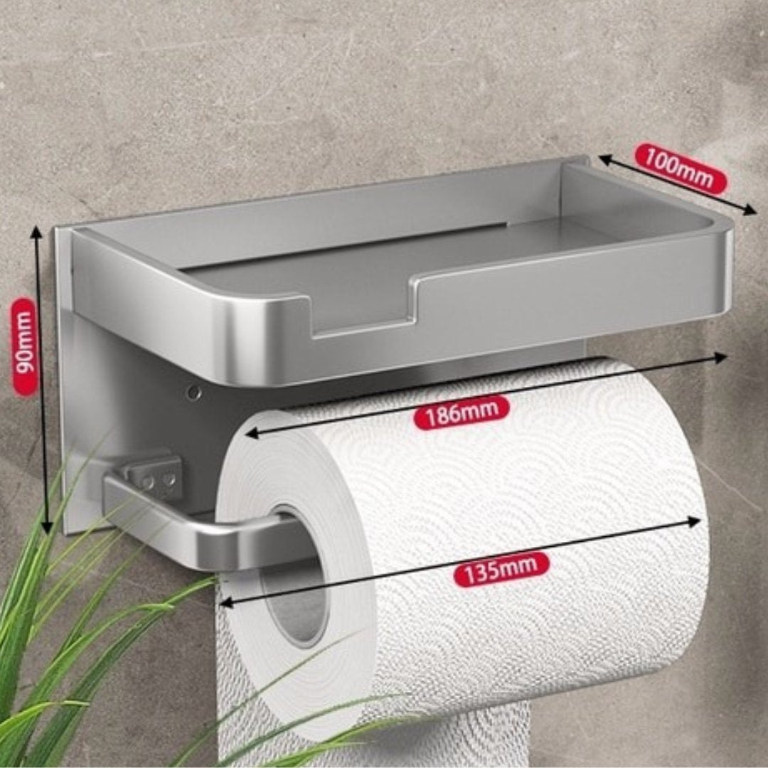 Toilet Paper Rack | Wall Mounted | Metal Dispenser | BathLine
