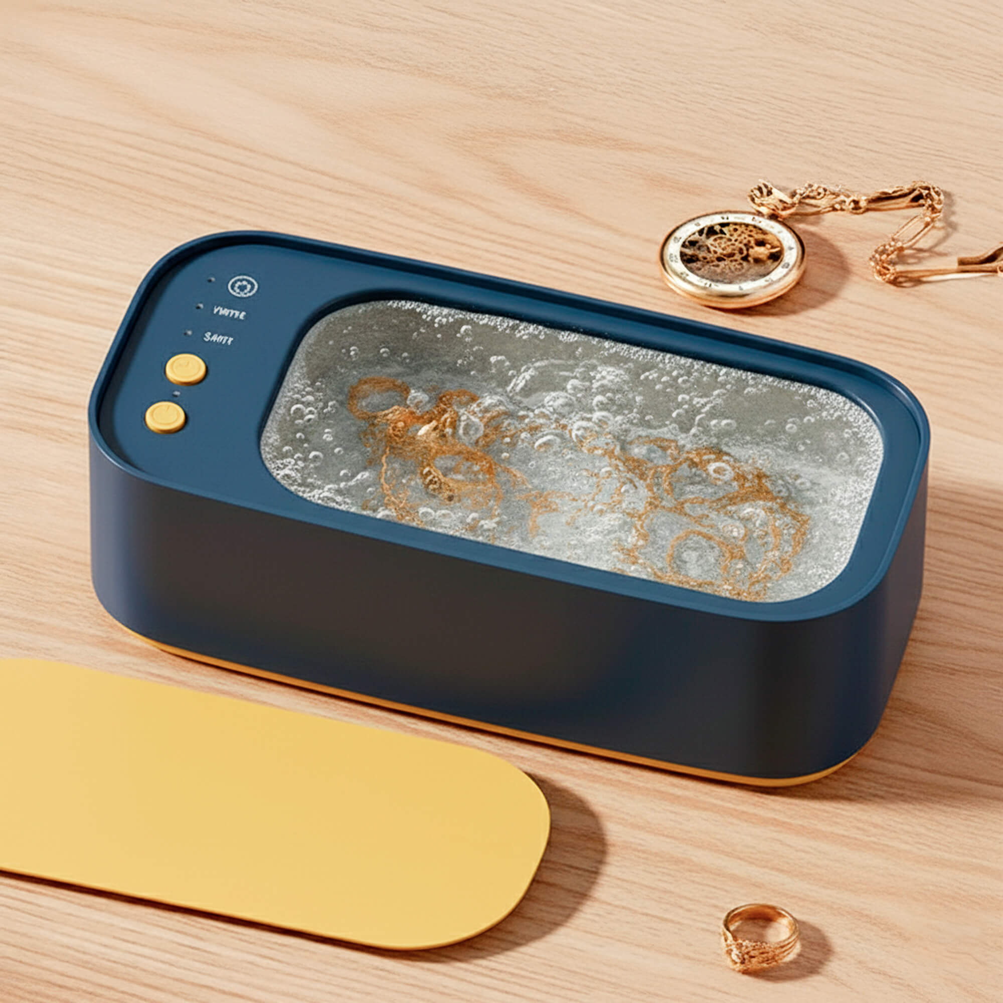 Sonic Cleaning Device for Jewelry, Eyewear, Timepieces, and Dentures