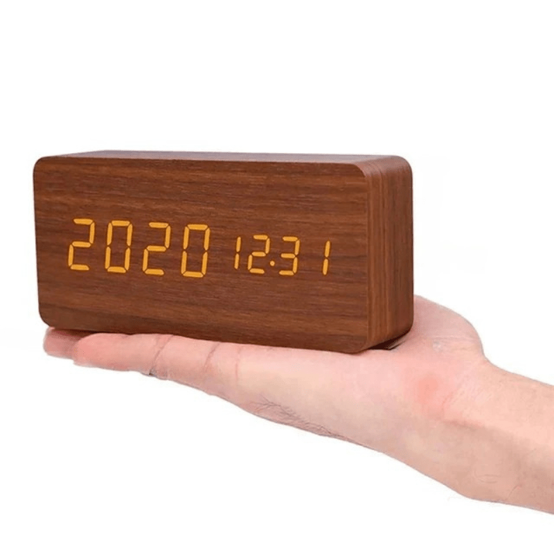 Voice-Activated LED Clock for Any Room - LumaWood Design