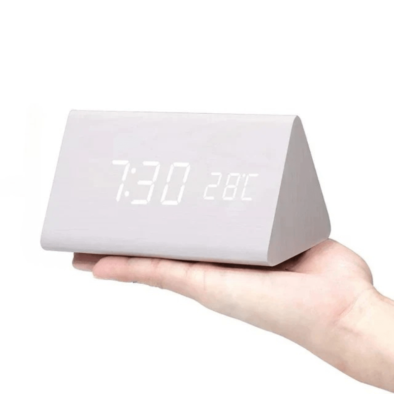 Voice-Activated LED Clock for Any Room - LumaWood Design