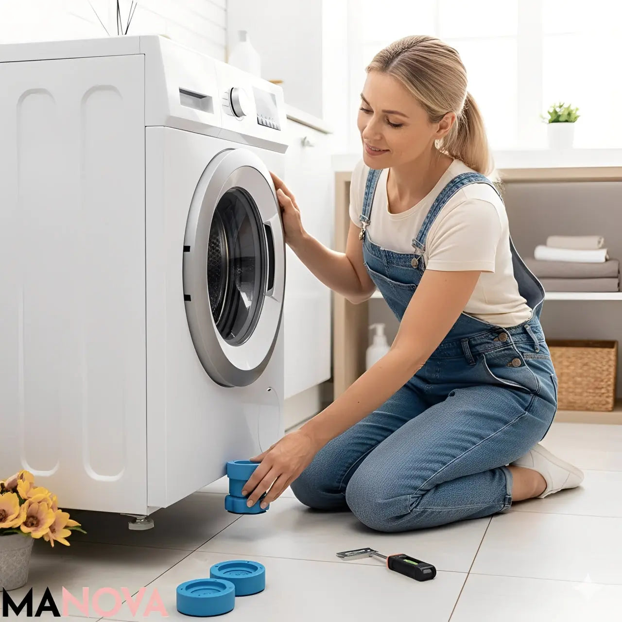 Set of 4 Anti-Vibration Pads for Washing Machines