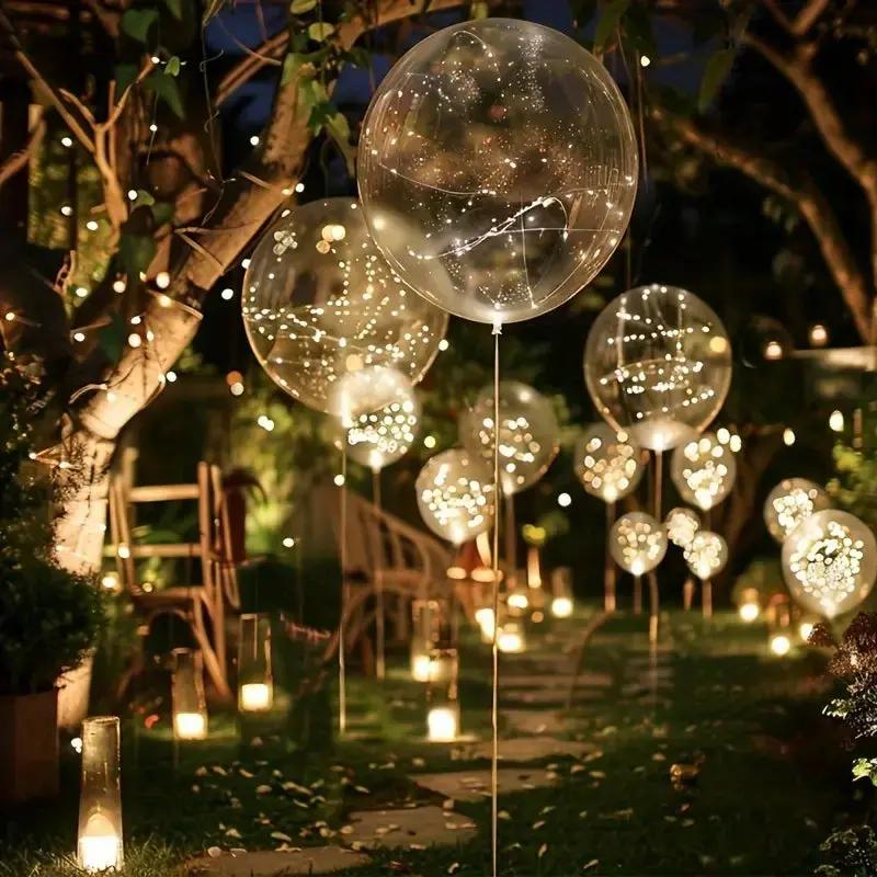 Balloon Set with 10 Pieces | Warm White Glow Ambience | Battery Powered | LumiGlobe